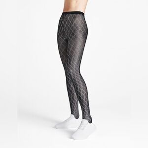 NWT - Wolford Silver Crystal Blaze Tights - Size S